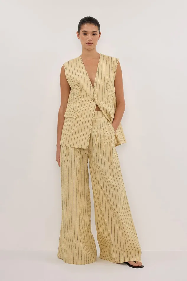 OLLIE DUNE STRIPE WIDE LEG PANT Women DISSH Pants