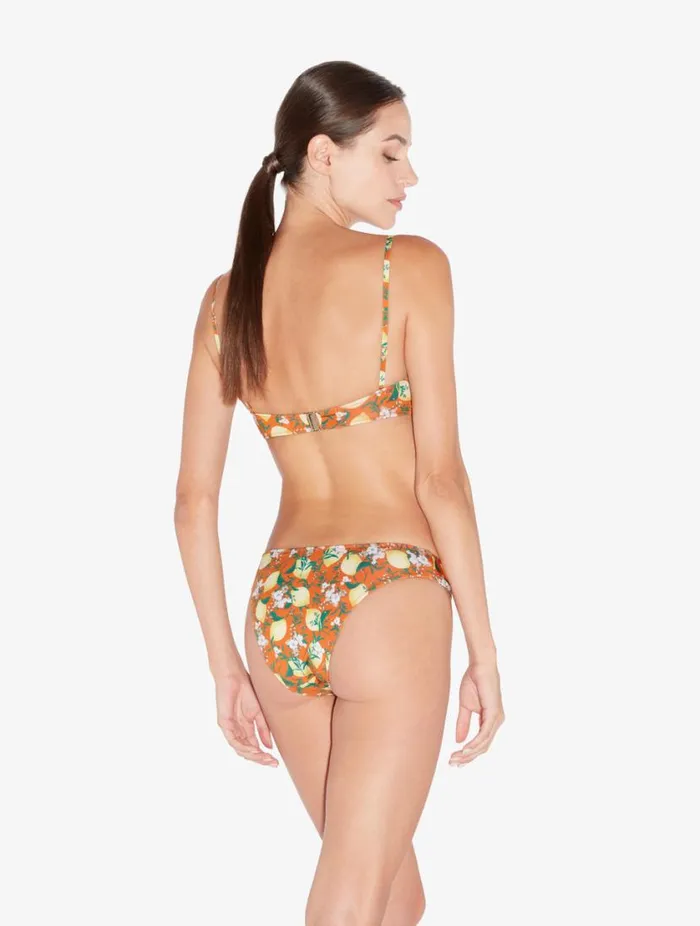 Orange Printed Bandeau Bikini Top Swim La Perla Bikinis