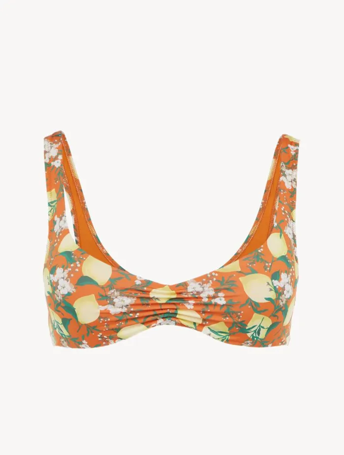 Orange Printed Bikini Top Swim La Perla Bikinis