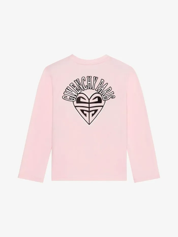 Oswald TShirt In Cotton Light Pink Kids Givenchy