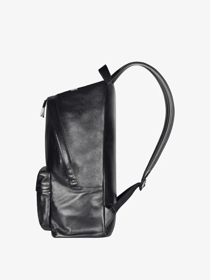 Oversized Essential U Backpack In Grained Leather Black Men Givenchy Backpacks
