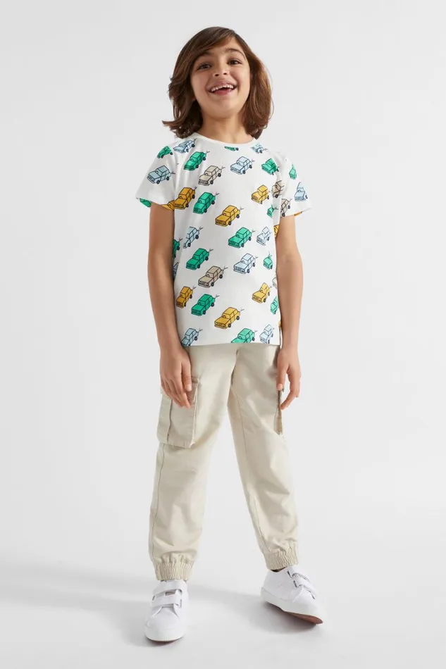 Pants Boy Seed Heritage Textured Cargo Pant Sand Dune