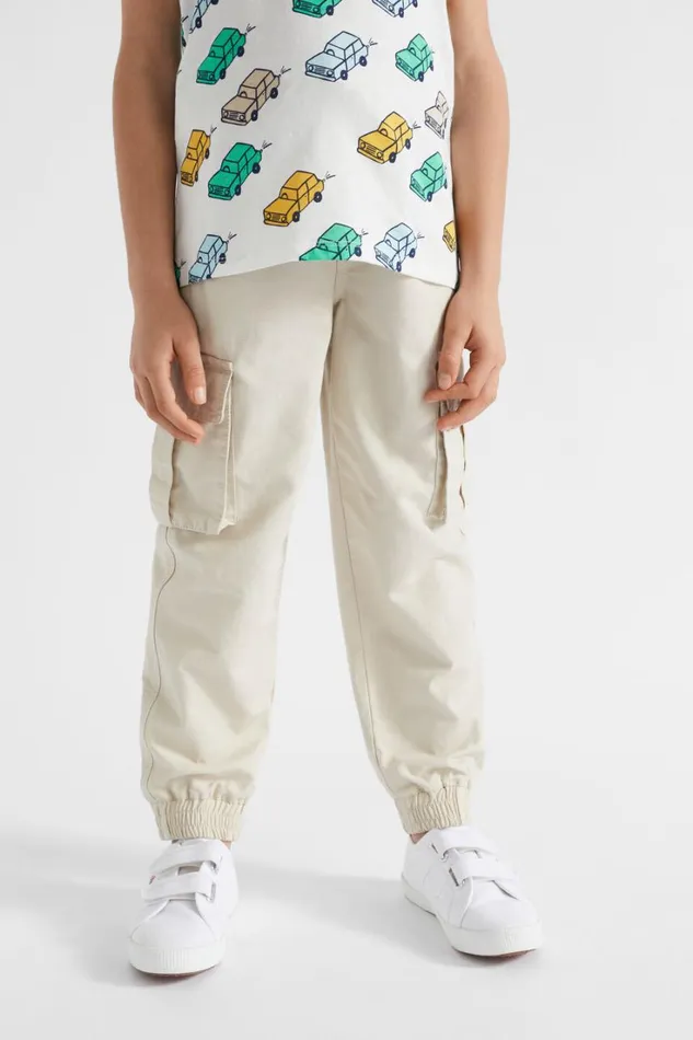 Pants Boy Seed Heritage Textured Cargo Pant Sand Dune
