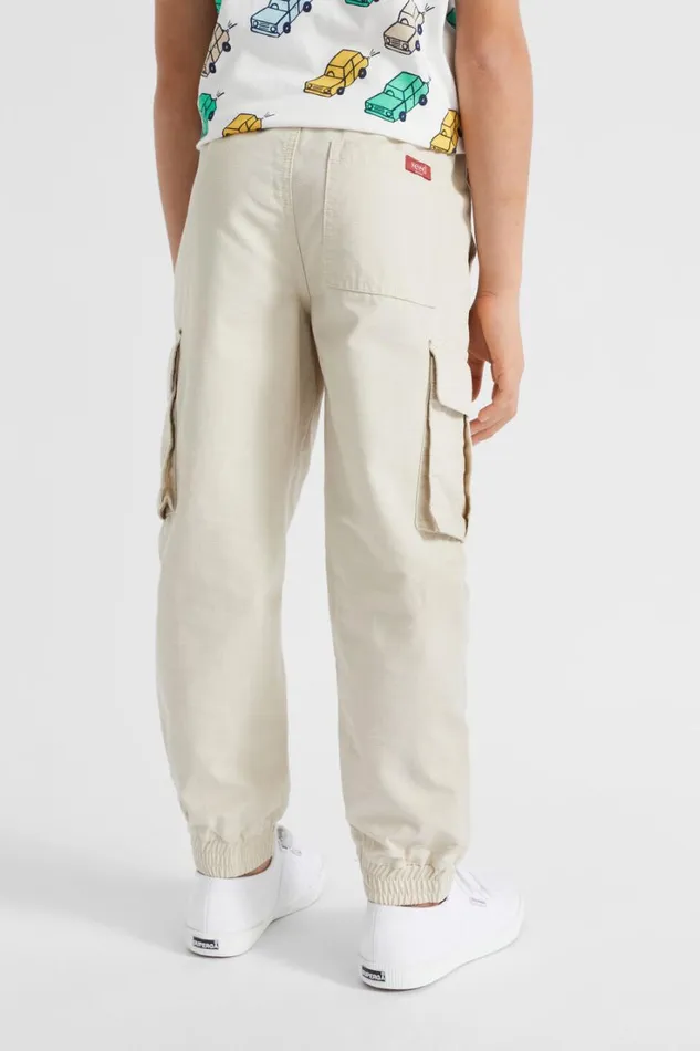 Pants Boy Seed Heritage Textured Cargo Pant Sand Dune