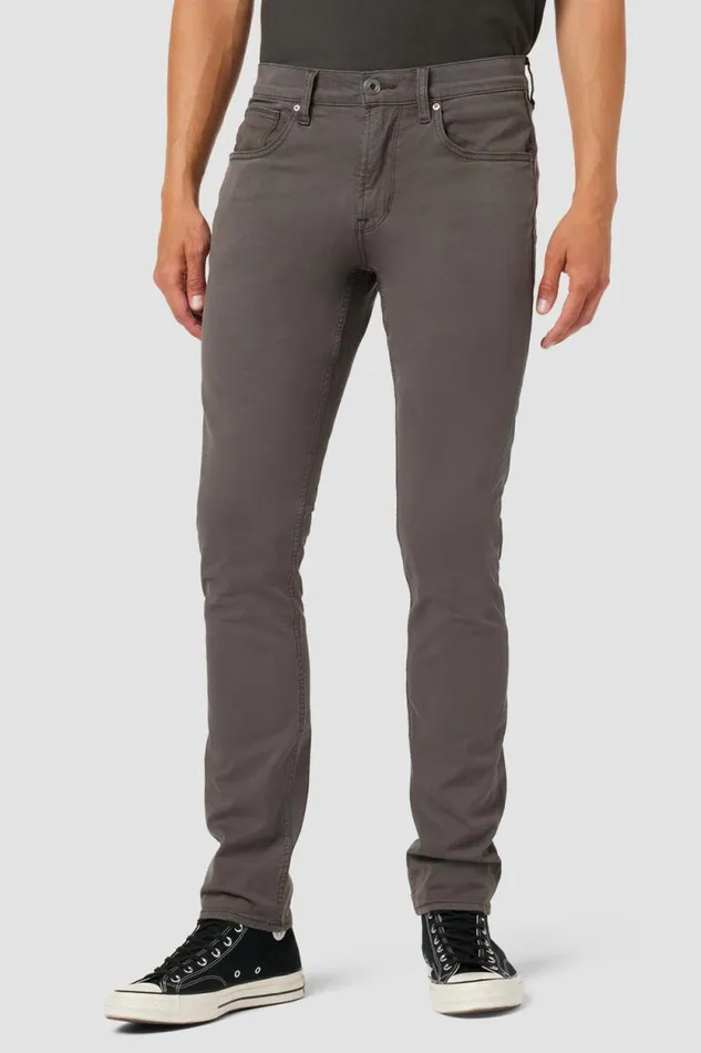 Pants Men Hudson Jeans Blake Slim Straight Twill Pant Dark Grey