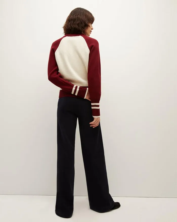 Pants Shop Veronica Beard Dover WideLeg Sweatpant Navy