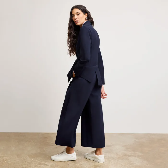 Pants Women M M LaFleur The Elena Travel Culotte 8211 OrigamiTech Dark Navy