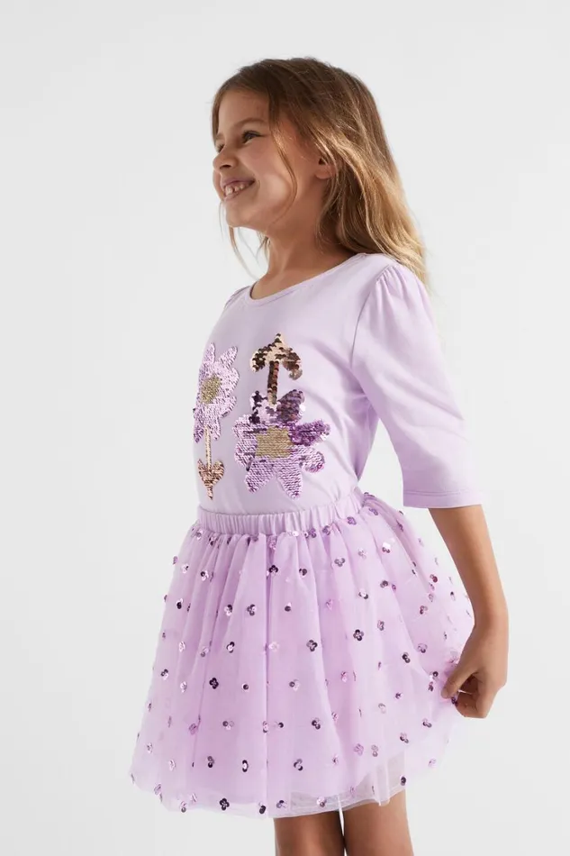 Party Girl Seed Heritage Daisy Motif Tee Orchid