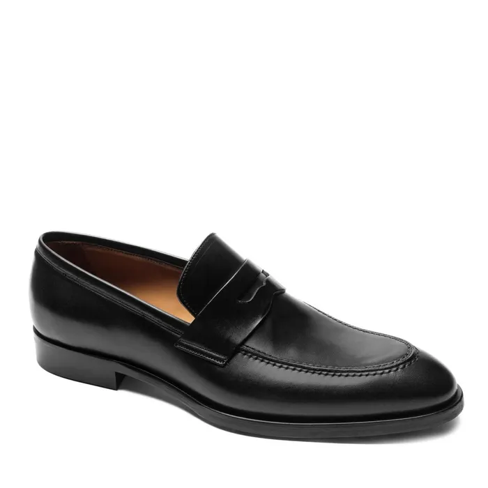 Payton Burnished Penny LoaferBlack Men Bruno Magli Loafers and Slipons