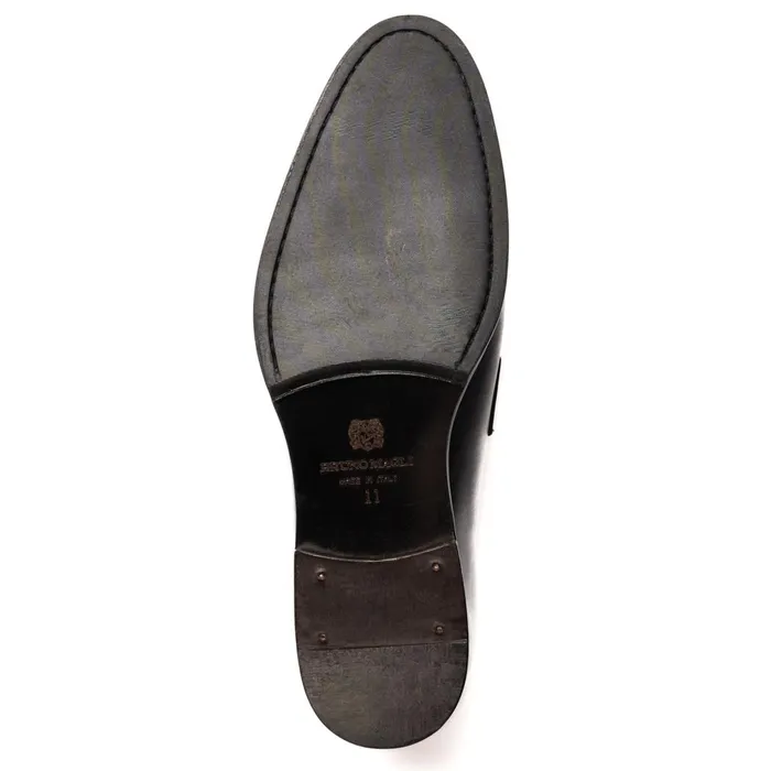 Payton Burnished Penny LoaferBlack Men Bruno Magli Loafers and Slipons