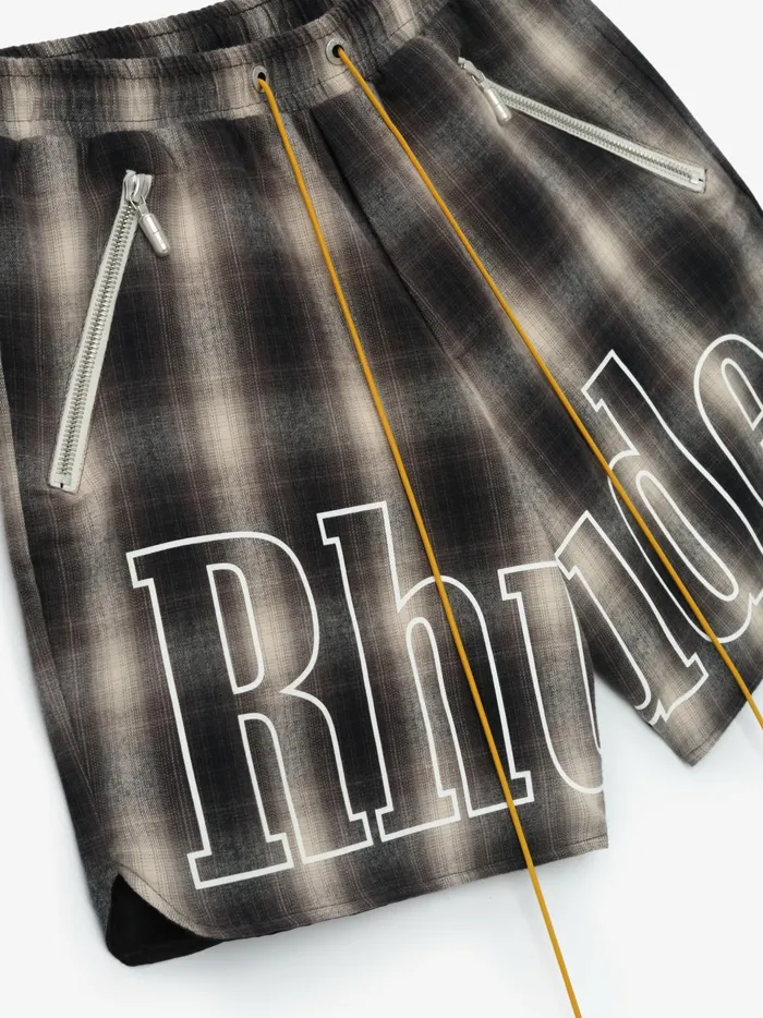 PLAID LOGO SHORT Men Rhude Shorts