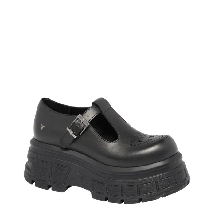 Platforms Women Windsor Smith SOUR BLACK LEATHER PLATFORM SHOES Platforms Women Windsor Smith SOUR BLACK LEATHER PLATFORM SHOES