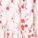 Plus Size 1970s Light Pink Floral Tiered Midi Skirt ClothingPlus Unique Vintage Skirts