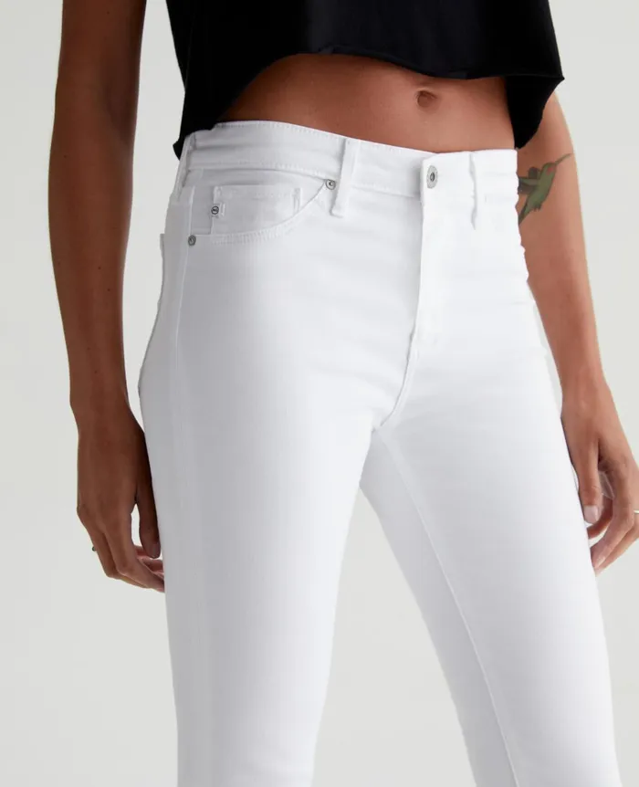 Prima Crop White Women AG Jeans Pants Prima Crop White Women AG Jeans Pants