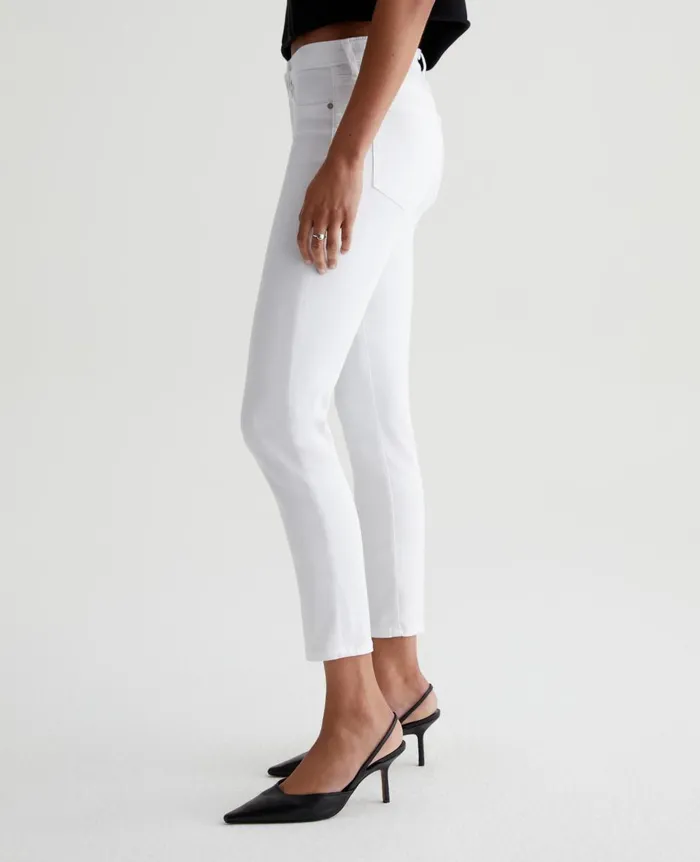 Prima Crop White Women AG Jeans Pants Prima Crop White Women AG Jeans Pants