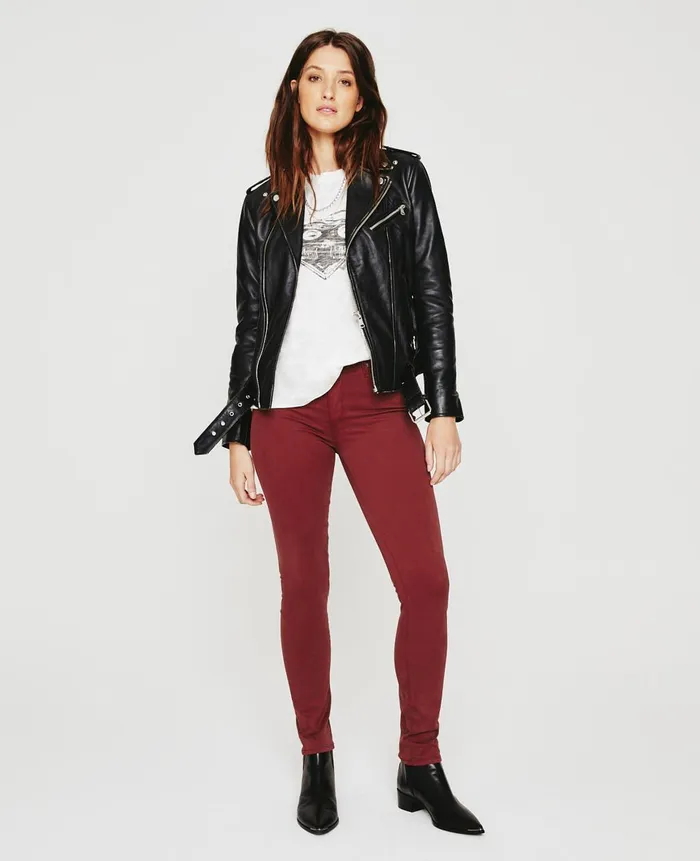 Prima Dark Sangria Women AG Jeans Pants