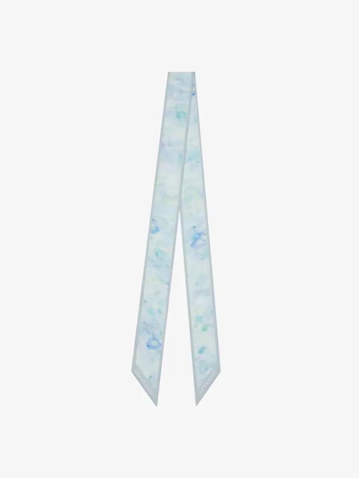 Printed Bandeau In Silk Greyish Green Women Givenchy Scarves