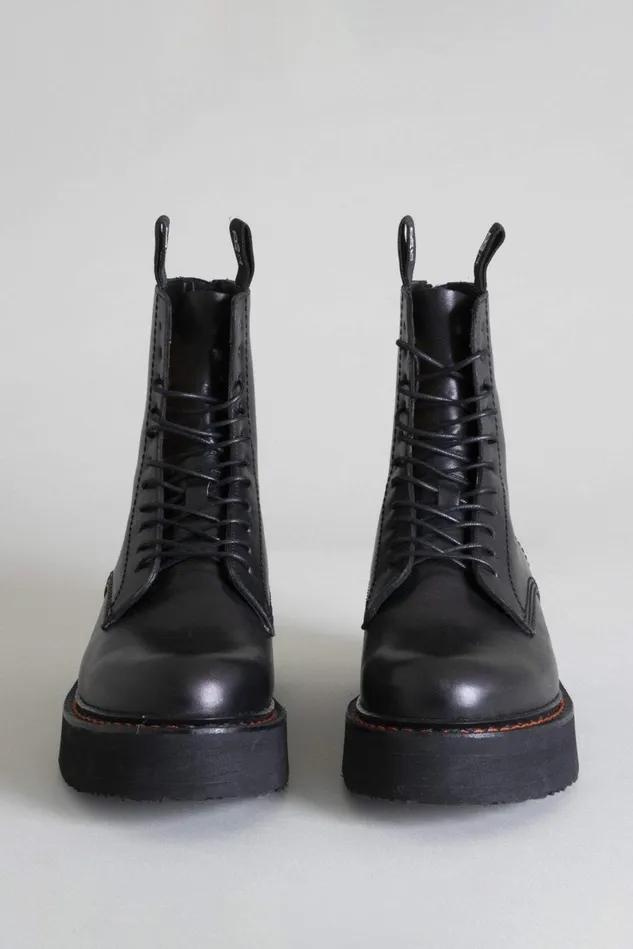 R13 Boots Women Single Stack Boot 8211 Black R13 Boots Women Single Stack Boot 8211 Black