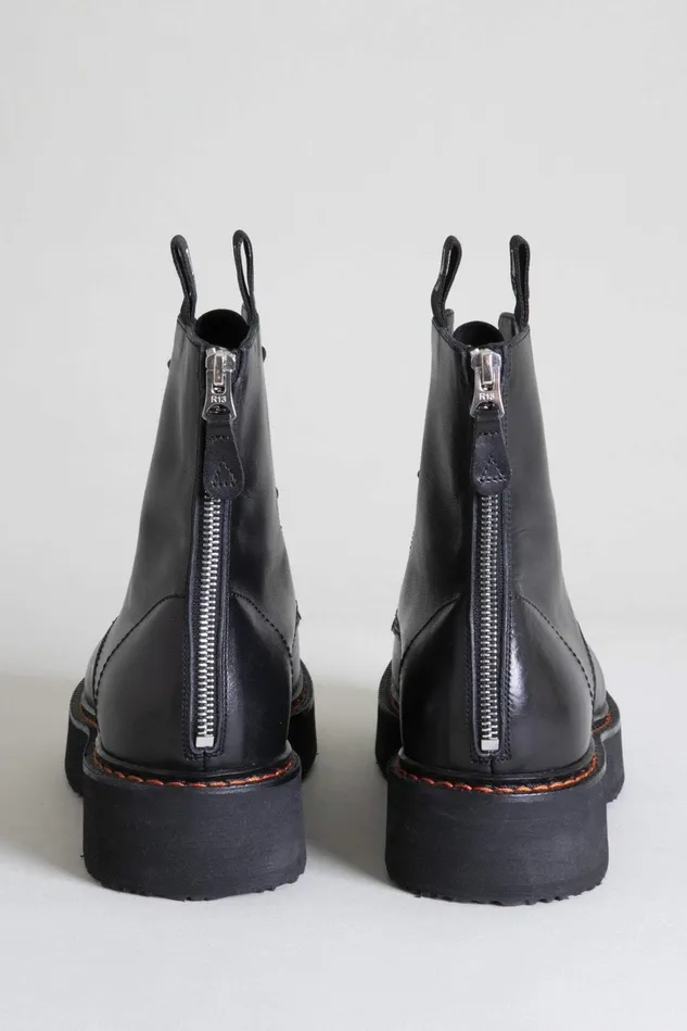R13 Boots Women Single Stack Boot 8211 Black R13 Boots Women Single Stack Boot 8211 Black