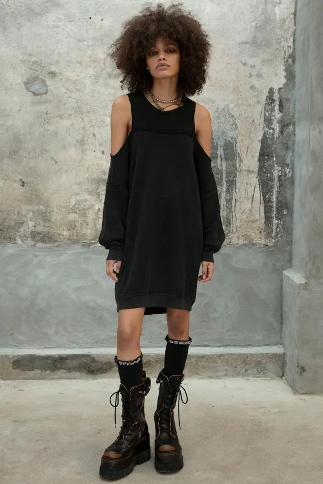R13 Dresses Women Hybrid Sweatshirt Dress
