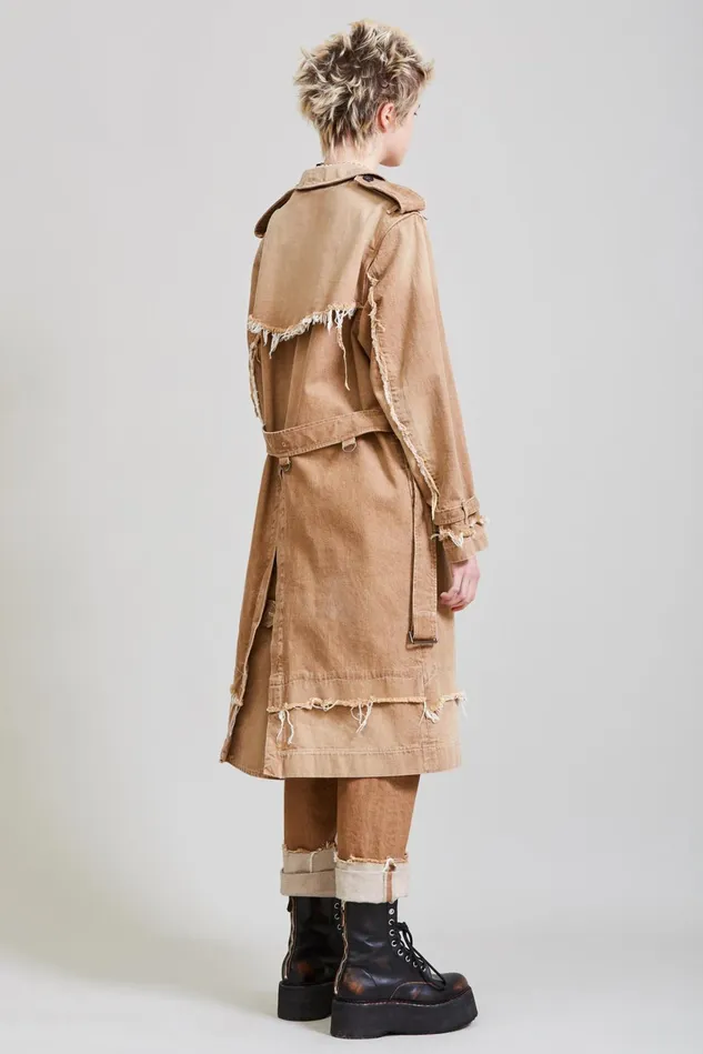 R13 Jackets and Coats Women Shredded Trench Coat