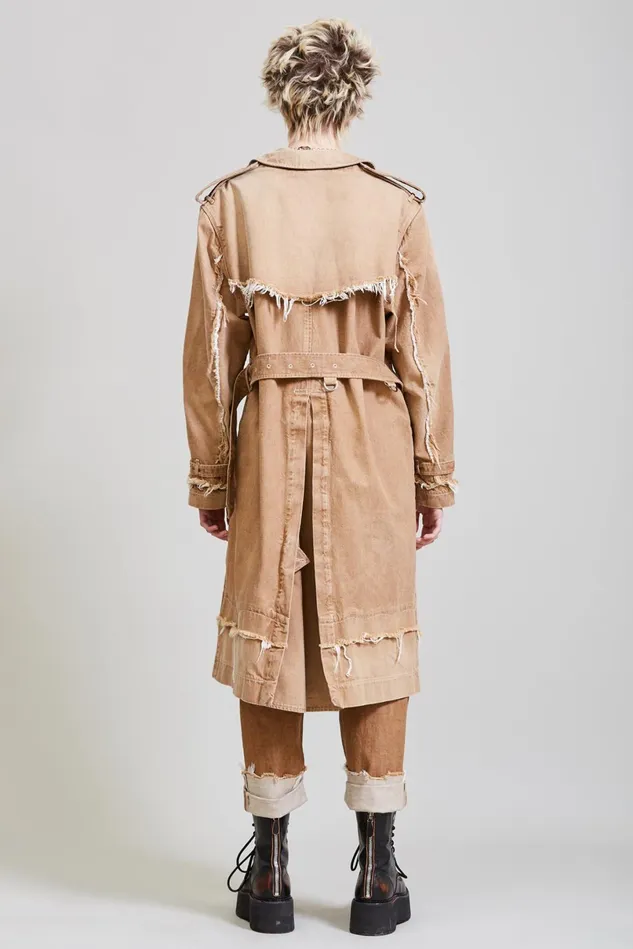 R13 Jackets and Coats Women Shredded Trench Coat