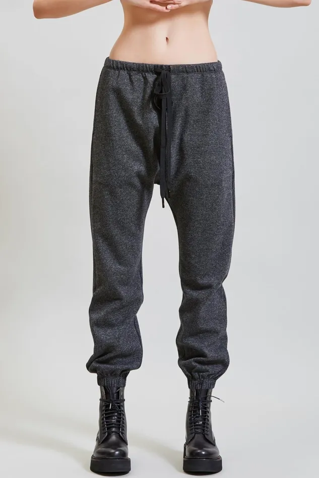 R13 Pants and Skirts Women Dropped Sweatpant 8211 Grey Tweedy Twill