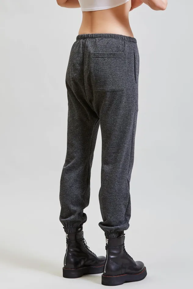 R13 Pants and Skirts Women Dropped Sweatpant 8211 Grey Tweedy Twill