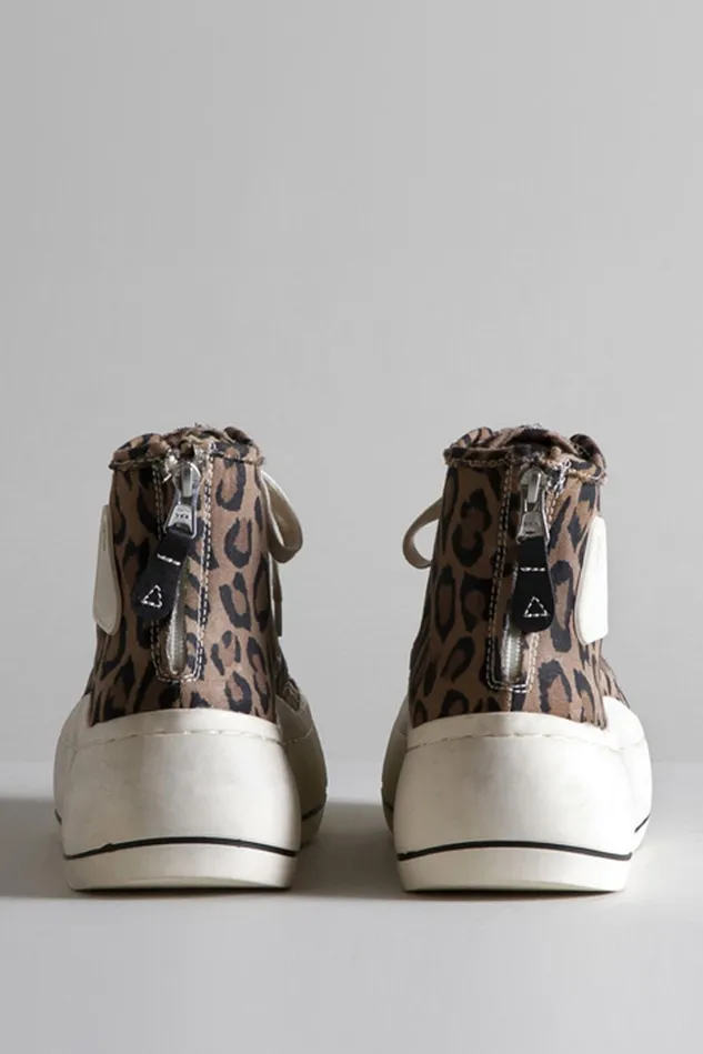 R13 Sneakers Women Kurt High Top Sneaker 8211 Leopard