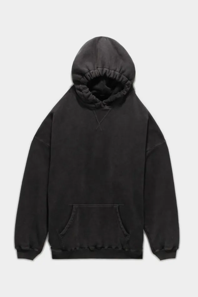 R13 Sweatshirts Women Gathered Oversized Hoodie 8211 Acid Black