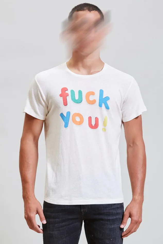 R13 TShirts Men Fu Boy TShirt 8211 Ecru