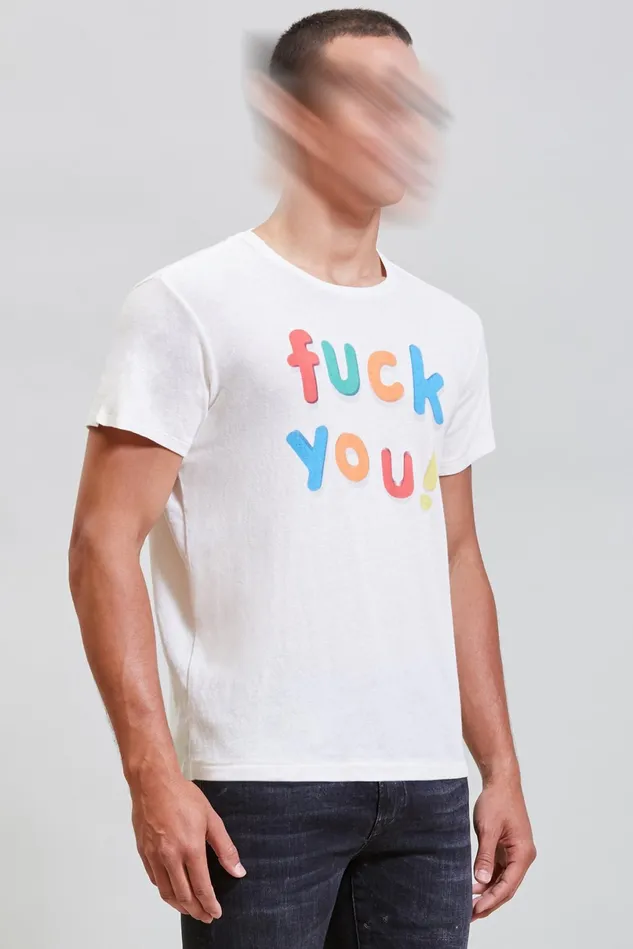 R13 TShirts Men Fu Boy TShirt 8211 Ecru