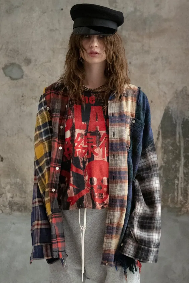 R13 Tops Women Multi Plaid Shirt