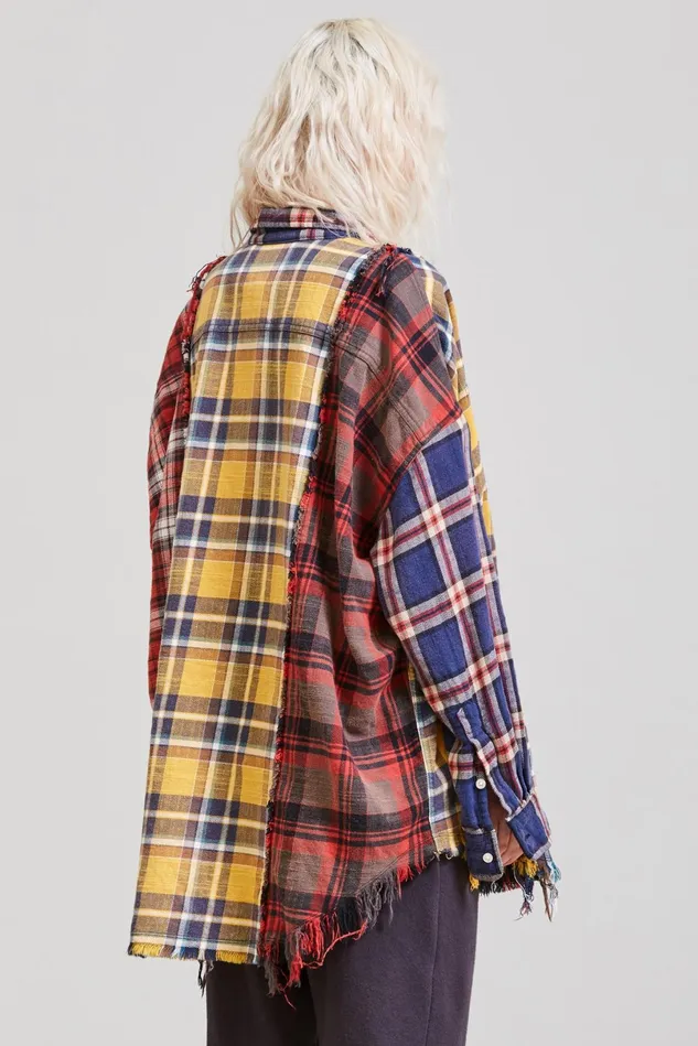 R13 Tops Women Multi Plaid Shirt