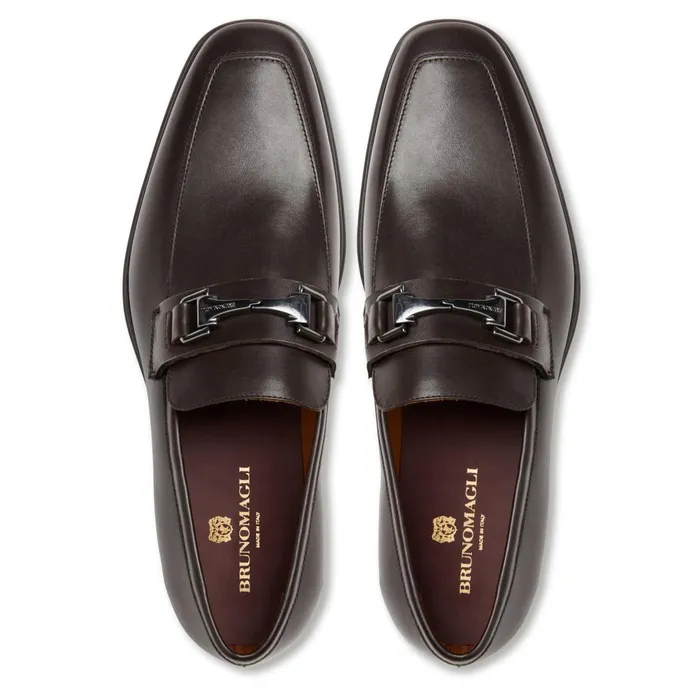 Raging Bit Leather LoaferBrown Men Bruno Magli Loafers and Slipons