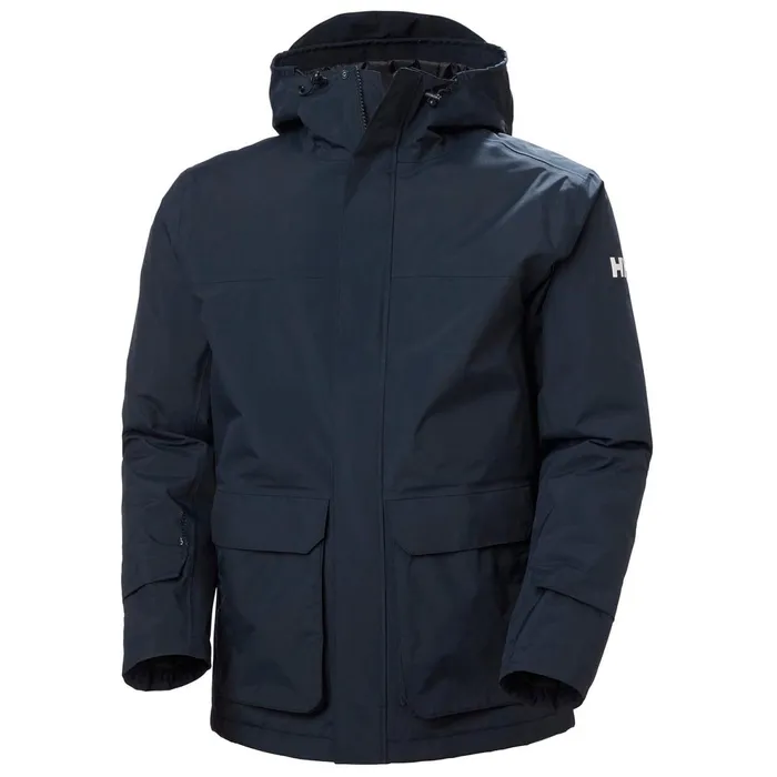 Rain Jackets Men Helly Hansen UTILITY INSULATED RAIN JACKET 597 Navy