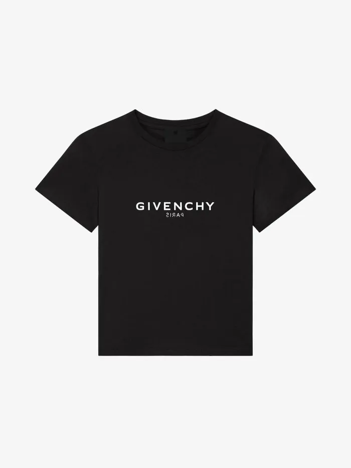 Reverse TShirt In Cotton Black Kids Givenchy