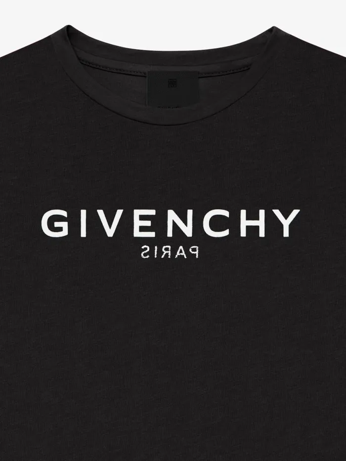 Reverse TShirt In Cotton Black Kids Givenchy
