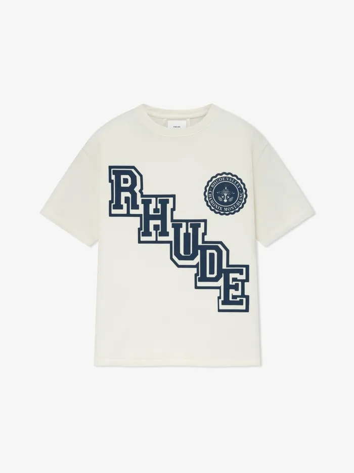 RHUDE COLLEGIATE CREST TEE Men Rhude Tees