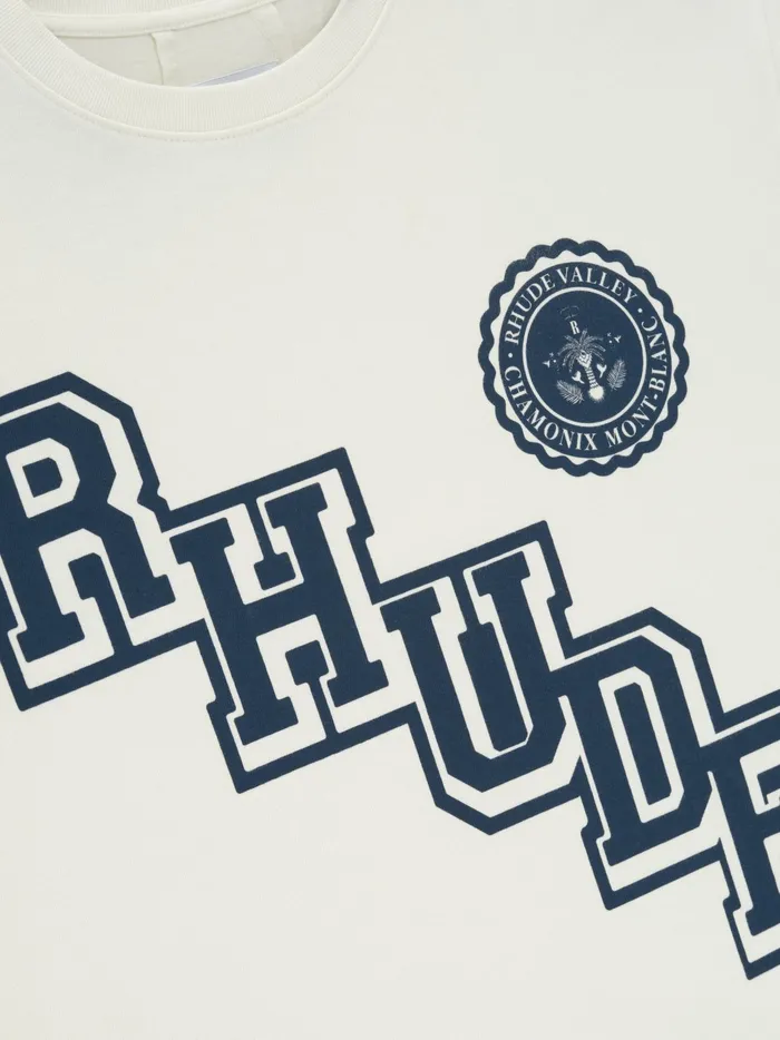 RHUDE COLLEGIATE CREST TEE Men Rhude Tees
