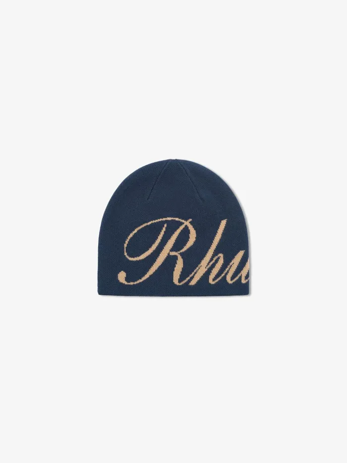 RHUDE SCRIPT KNIT BEANIE UnisexMen Rhude Beanies