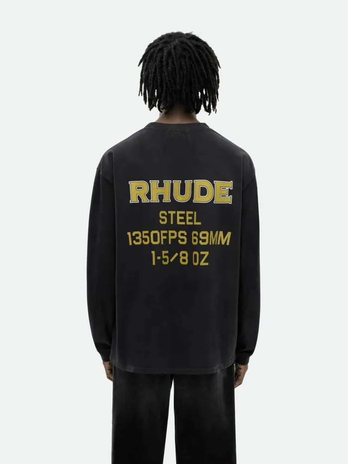 RHUDE STEEL LS TEE Men Rhude Tees