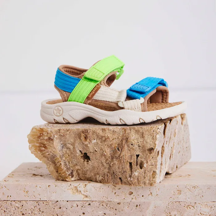 Sandals KIDS nico bright green Green bisgaardshoes