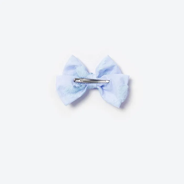 Self Portrait Blue Tulle Bow Hairclip 8211 Kids