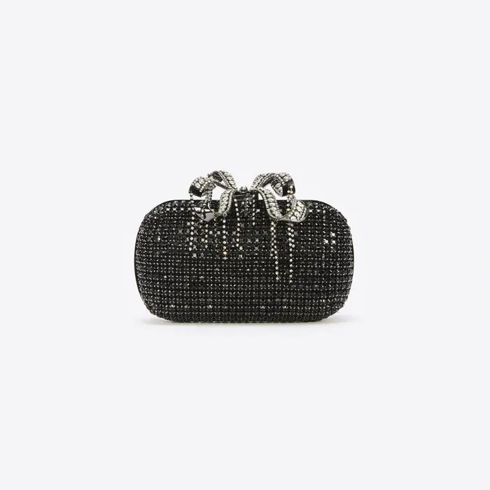 Self Portrait Clutch Bags Black Chainmail Clutch Bag 8211 Women