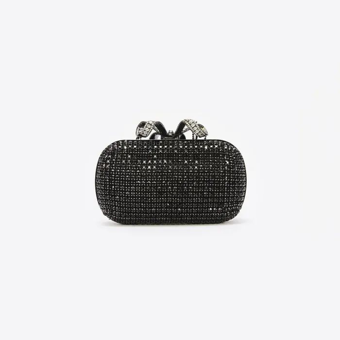 Self Portrait Clutch Bags Black Chainmail Clutch Bag 8211 Women