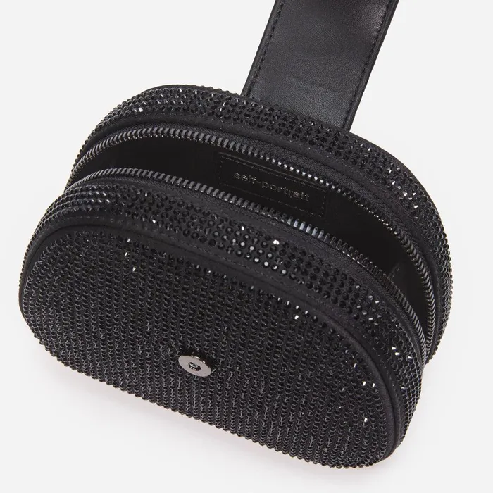 Self Portrait Micro Black Rhinestone Top Handle Micro Bag 8211 Women