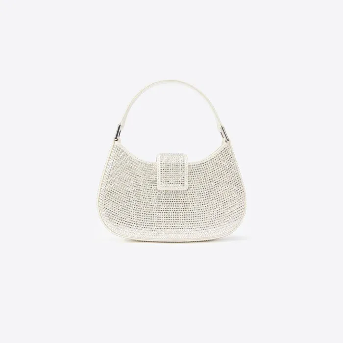 Self Portrait Mini Champagne Rhinestone Mini Crescent Bag 8211 Women