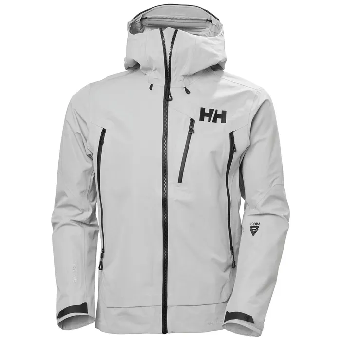 Shell Jackets Men Helly Hansen ODIN 9 WORLDS INFINITY SHELL JACKET 853 Grey Fog