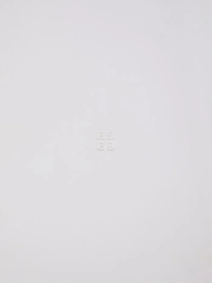 Shirt In 4g Embroidered Poplin White Men Givenchy Shirts